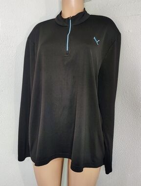 Puma Sportlifestyle Gray 1/4 Zip Performance Pullover XL
